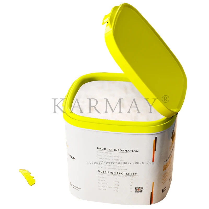 125mm Plastic Jar with Closure Formula Milk Powder Packaging  1kg Jar with Lid Temper Proof Design