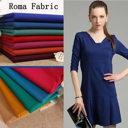 Профессиональная трикотажная ткань Ponte Roma из полиэстера и спандекса, качественная трикотажная ткань для одежды