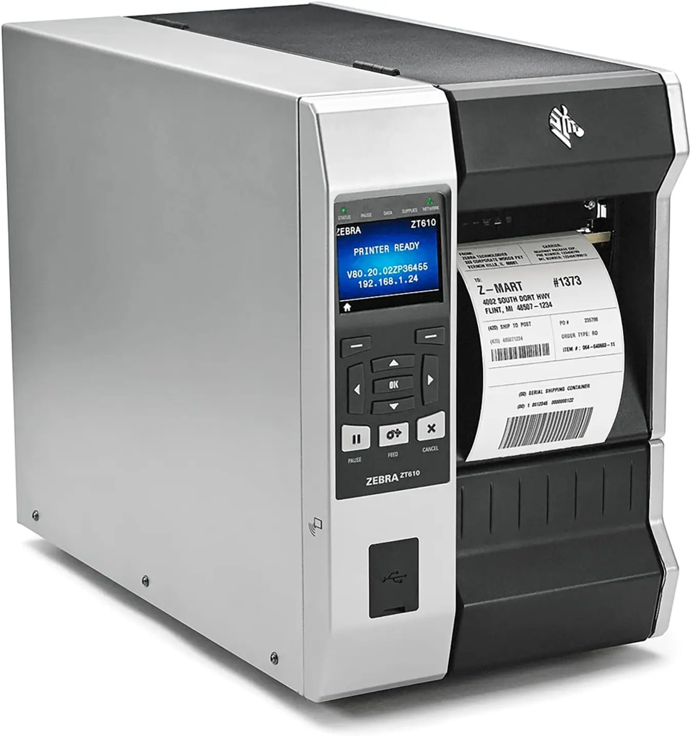 Cheapest Zebra ZT610 300dpi UHF RFID Asset Tag Label Encoder Industrial Thermal Ribbon Printer