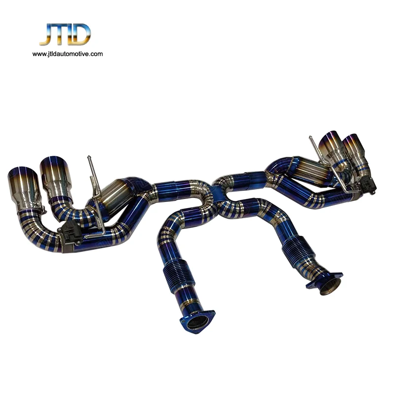 JTLD Factory Direct Sales Titanium Exhaust System Catback for Chevrolet Corvette C8 Exhaust Straight Pipe