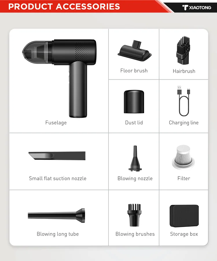 Factory Price Car Wash Vacuum Cleaner Abs Vacuum Cleaner Car 80w Car