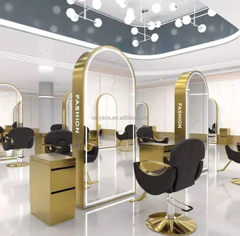 Hair Salon Station Luxury Hair Salon Styling Station Set Barber mirror