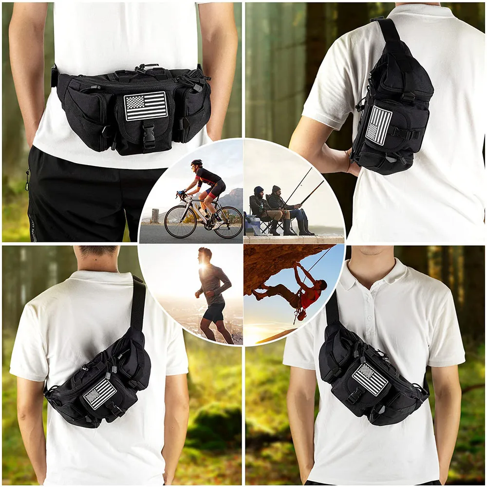FREE SAMPLE Assault Fanny Pack Men's Water Proof Waistpack Practical EDC Bag Training Belt Bag