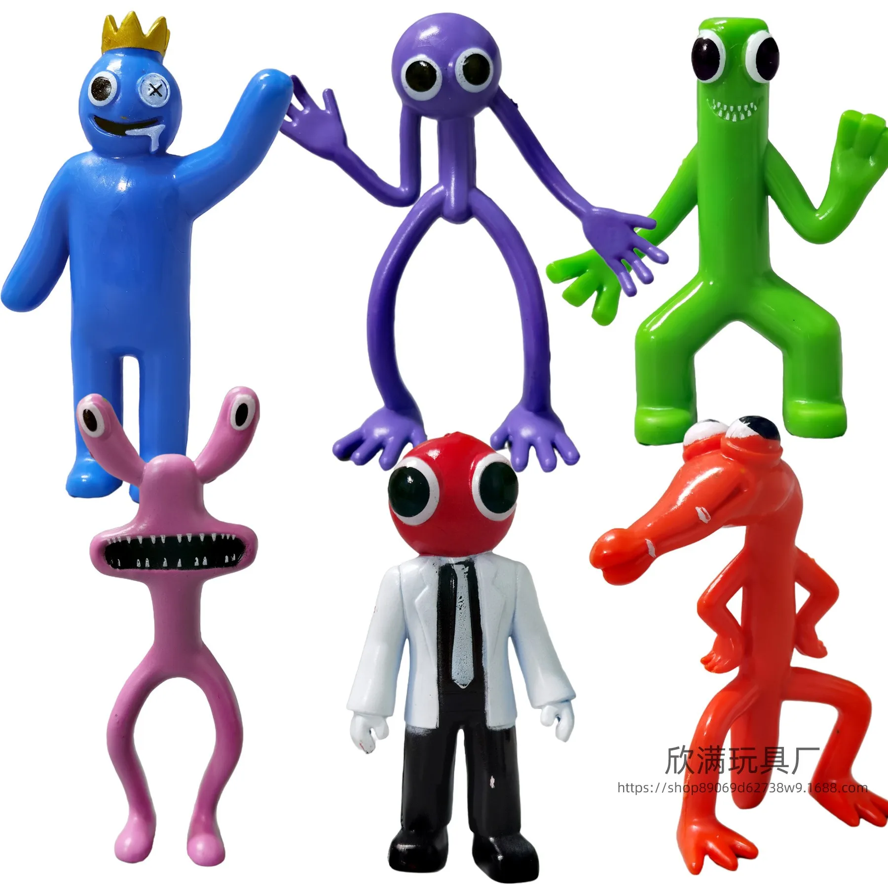 Rainbow Friends figuurset, Rainbow Friends bouwstenen figuren, Rainbow Friends  Roblox figuur, ornament, Action Model (6 stuks klein) : : Toys &  Games