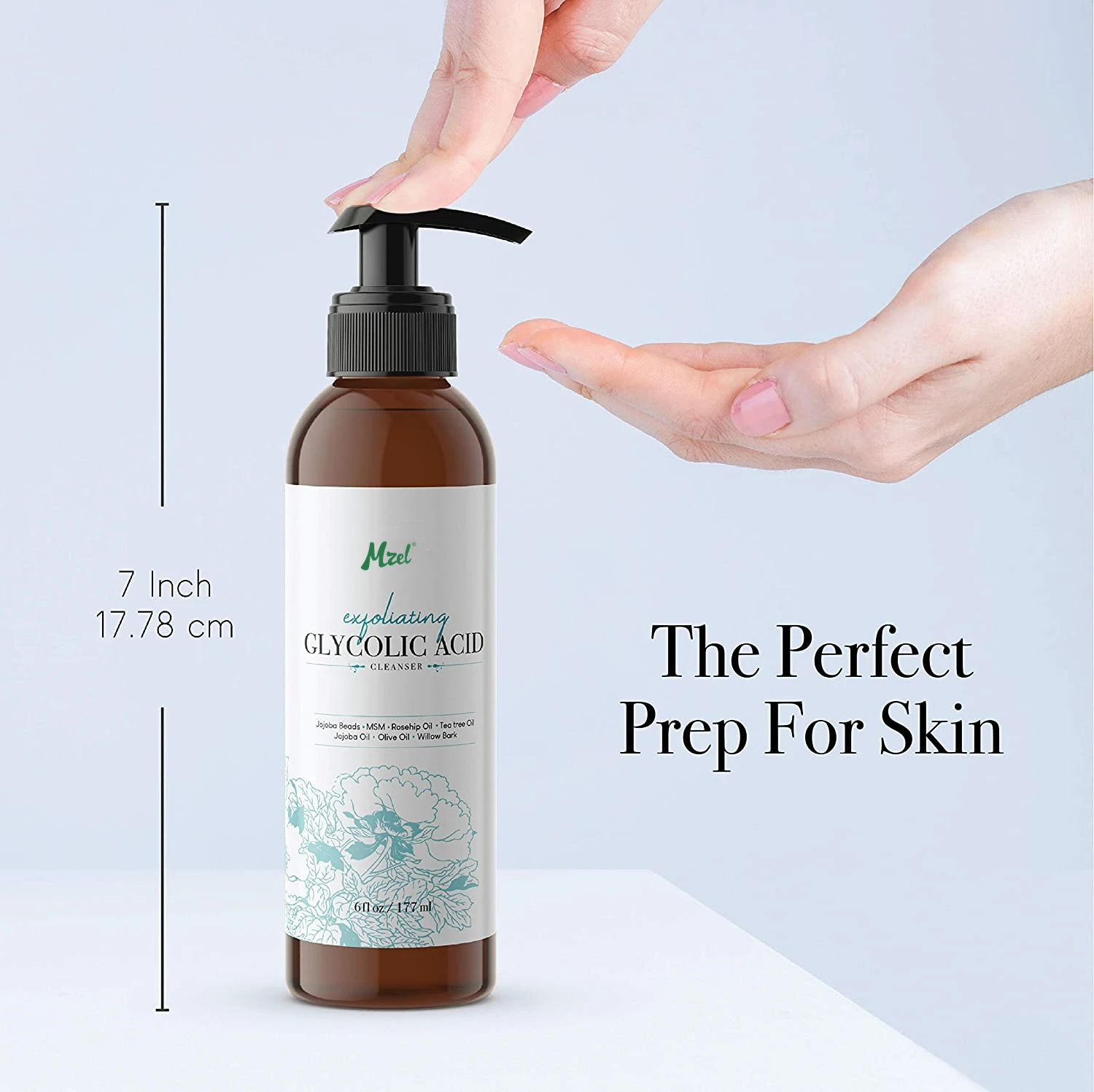 Custom Logo Vegan Glycolic Acid Face Wash Exfoliating Cleanser Aha Facial And Acne Cleanser With