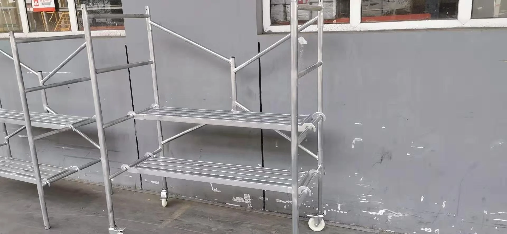 Tianjin Zhiyi Manufacture mini scaffold foldable scaffolding/foldable scaffold aluminium ladder