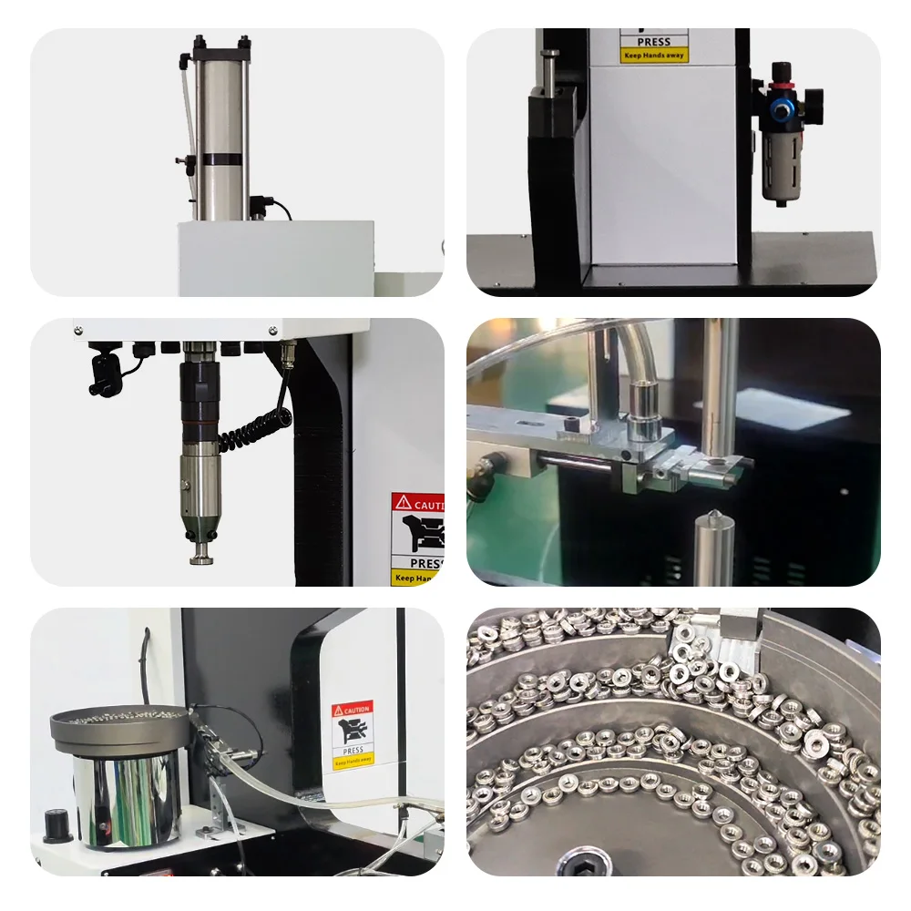 Customize 0-8 Tons 80KN Pneumatic Screw Riveting Machine,automatic Fastener Insertion Machine