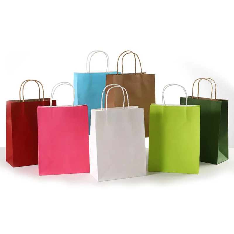 Kraft Paper Hand-held Gift Clothing Store Packaging Paper Bags - Buy ...
