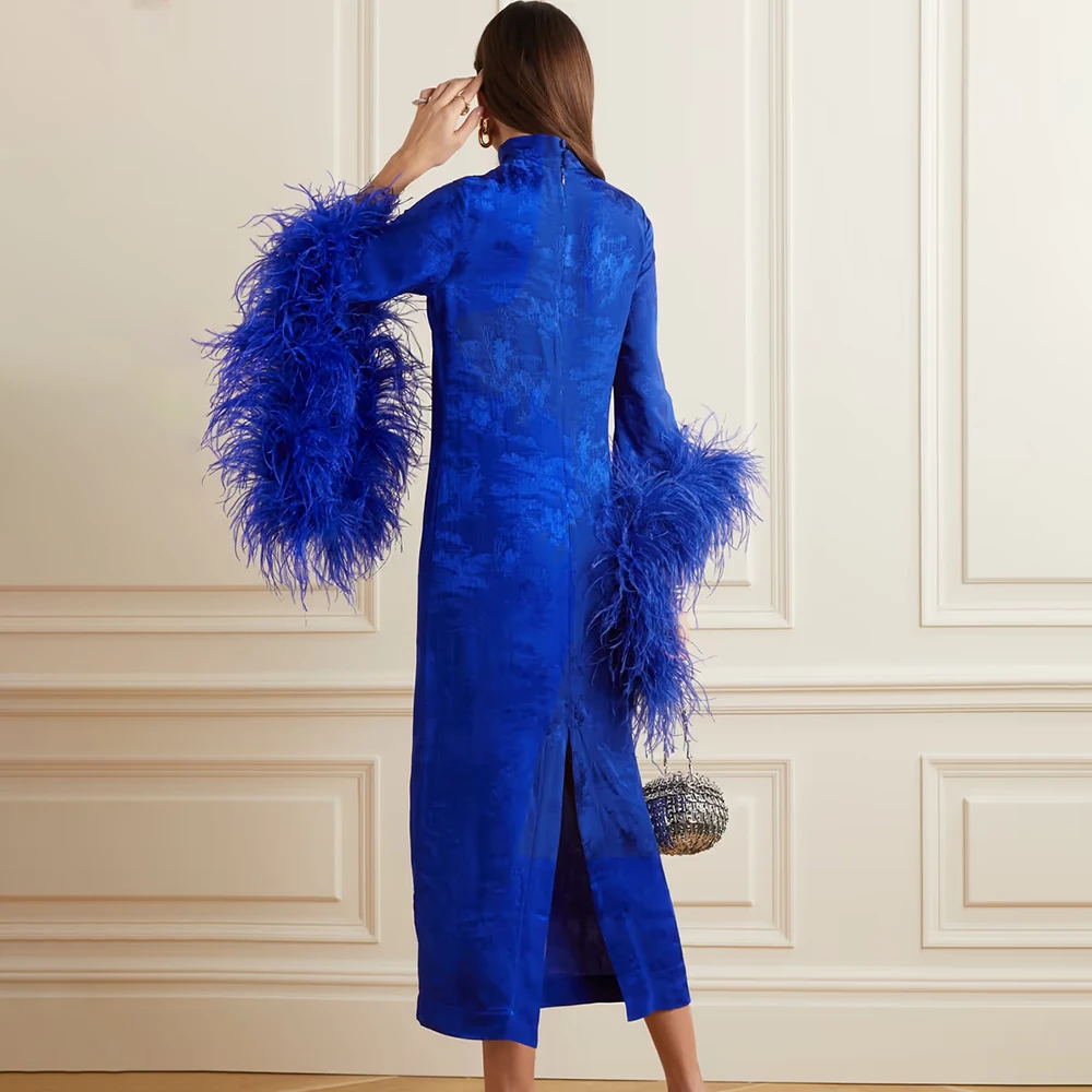 what color lipstick with blue dress Debutante Floor Length Gown Silk Gazar – Suzannah London main image 1