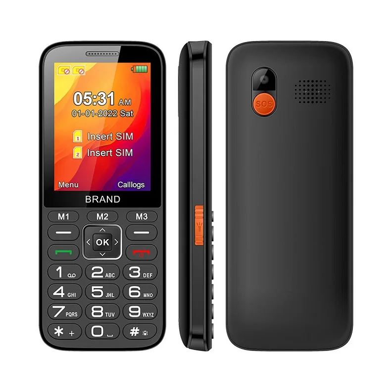 Uniwa V2800l Cheap Elderly 4g Bar Phone 2.8 Inch Screen Big Button Sos ...