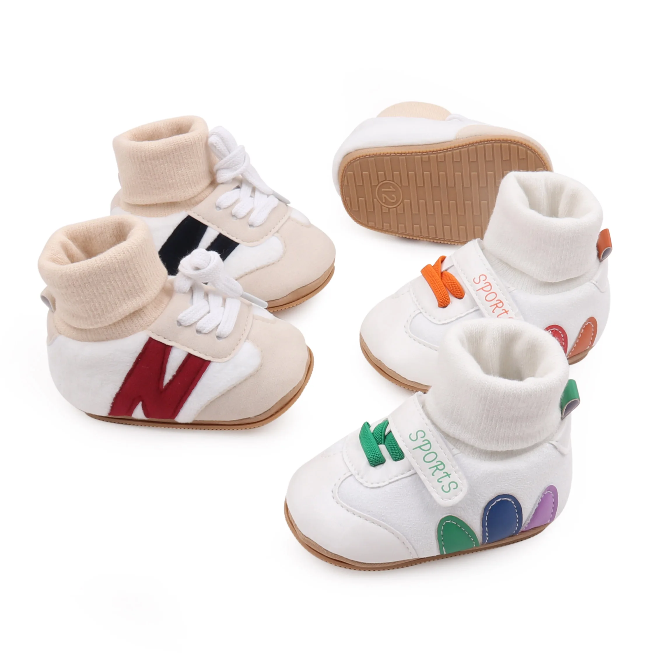 Autumn and Winter Warm Newborn Baby Walking Socks Shoes Cute and Comfortable Walking Shoes