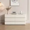 Cream white six drawer 120 * 40 * 60