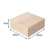 Couvercle supérieur et inférieur en bois massif 20*20*8 cm