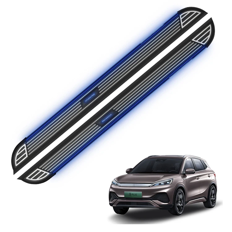 BYD ATTO 3 Yuan Plus Aksesuarı için Otomatik Dış Aksesuarlar Yüksek Kaliteli Kablosuz Güneş Enerjili LED Işık Koşu Panosu Yan Basamak