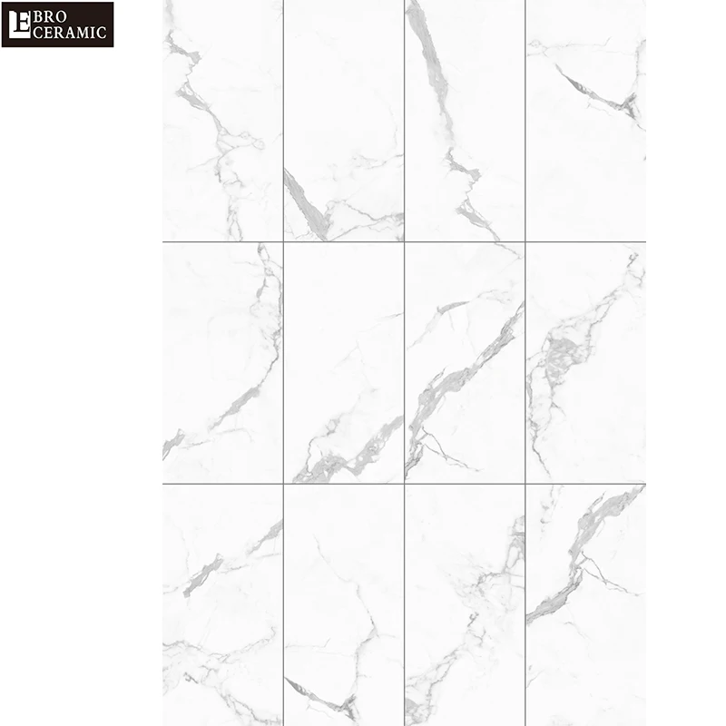 Soft Matt and Full Polished Nice Design 3d Picture Bianco Carrara Marble Porcelain Floor Tile 600x1200 800x1800