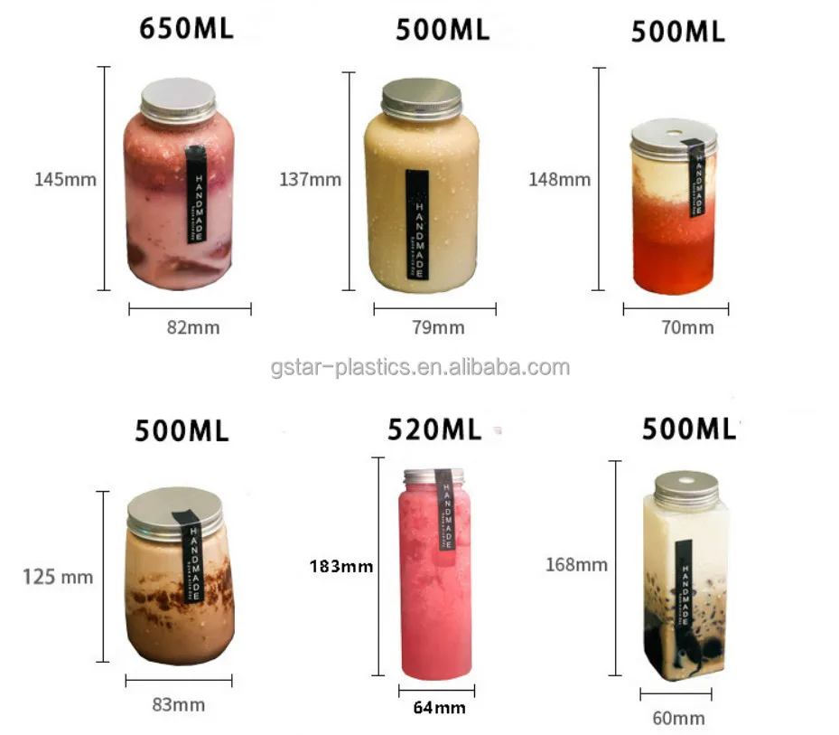 round shape empty juice drink tea bottles plastic with filter