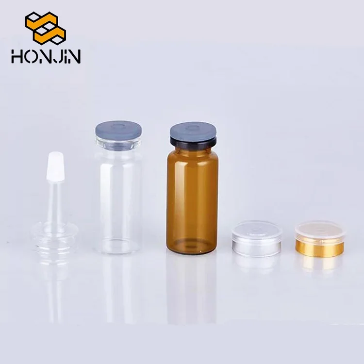 High Quality Airtight 1ml 2ml 5ml 10ml Sterile Glass Vial With Aluminum Cap Bottle for Injection