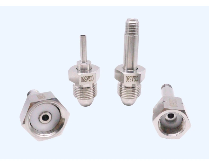 CGA Steel 316 Gas Cylinder Connectors CGA5/8"-RH Polished Fittings for ...