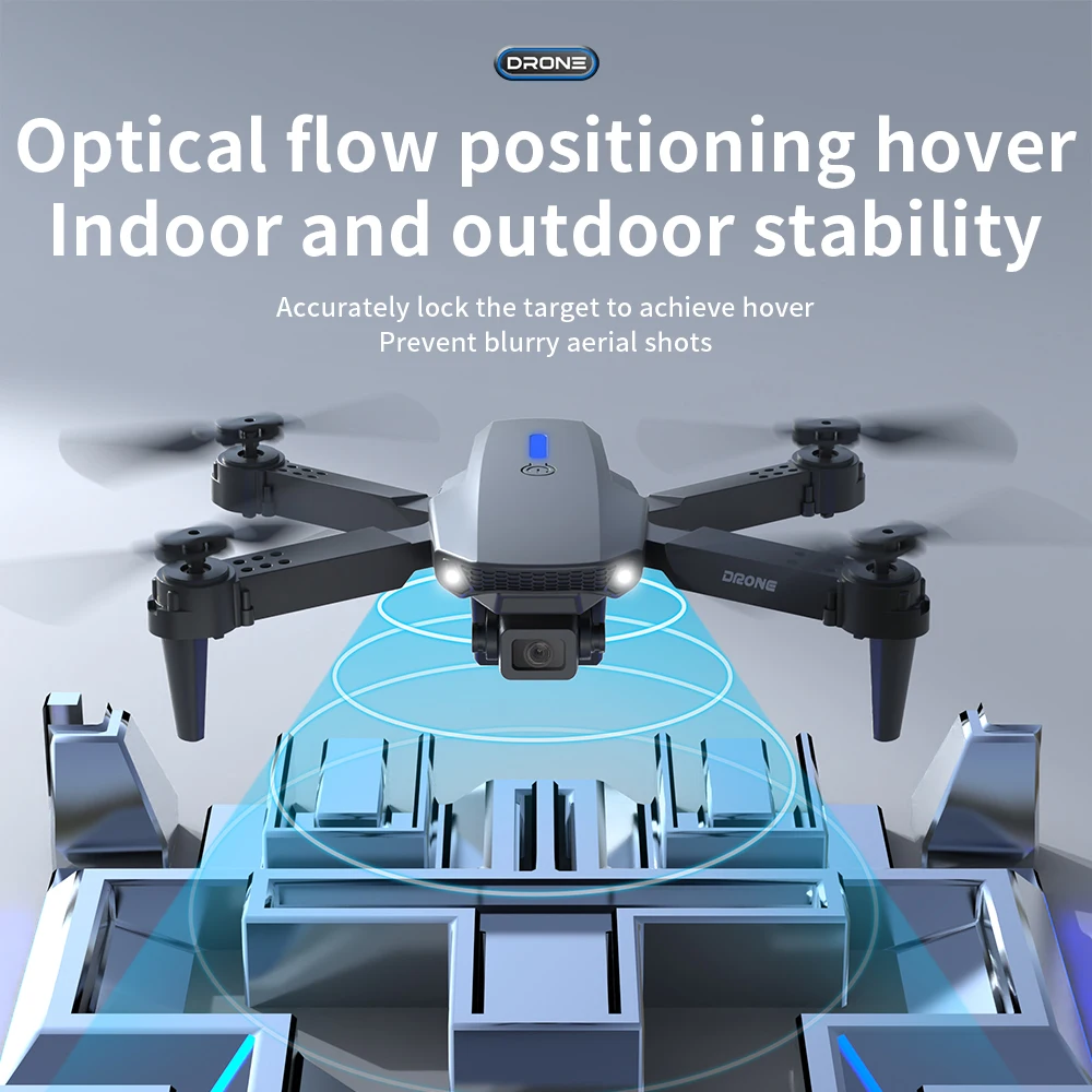 High Quality 2025 E88 Pro Drone E525 With Camera 4k HD Wide Angle Drone Real Time Transmission Beginner Foldable Mini E88 Drones