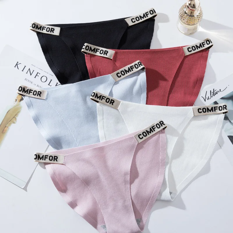 Letters Print Underwear Panties Women Underpants LA 