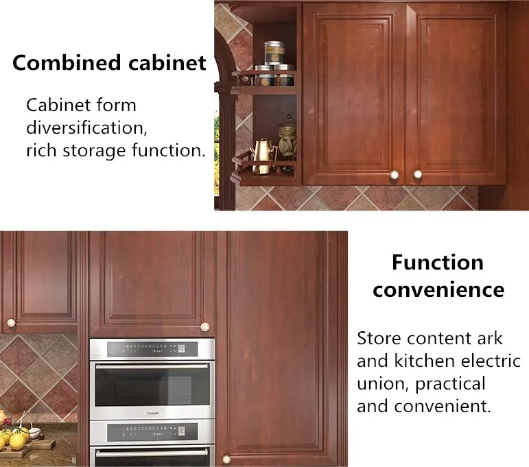 Solid wood european custom cheap design kitchen cabinet set with high quality factory