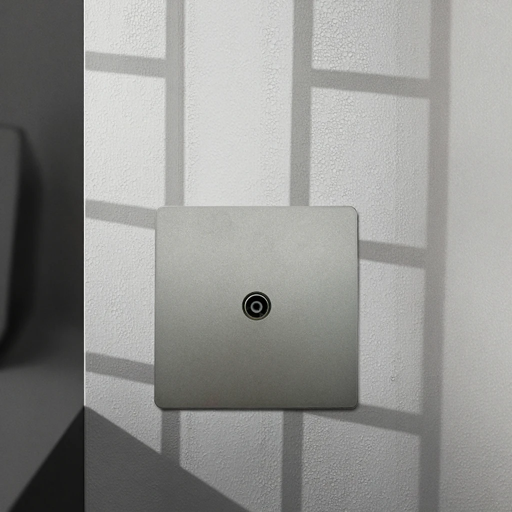 VNX Modern PC Matte Panel Power Socket Ethernet Connector Outlets Electric TV Cable Data Port Wall Plate Socket