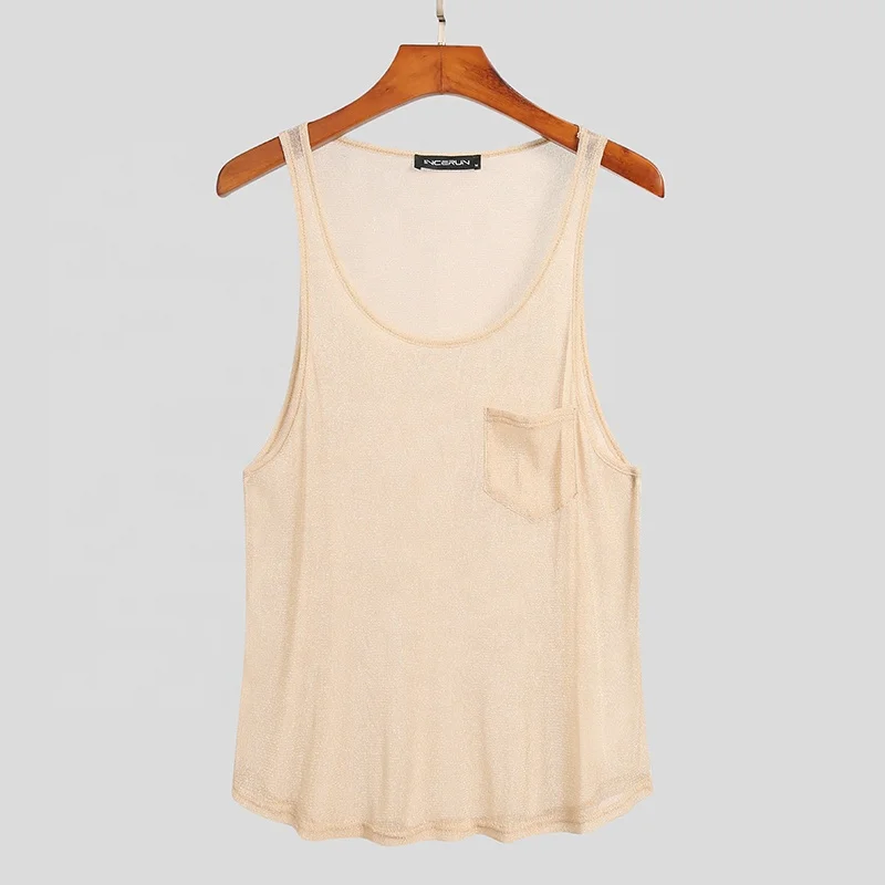 JL1129A High Quality Men’s Tank Top Mesh Gym Sports Breathable Men’s Tank Tops From China