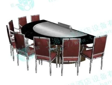 Rectangular Teppanyaki Grill Table with 20mm Thick Heating Plate and 600x400mm Cook Area