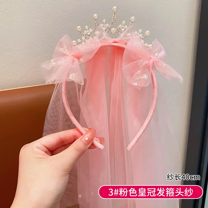 Детский головной убор в Корейском стиле с короной и цветами для девочек и подружек невесты красивые головные уборы для детей подарок на день рождения