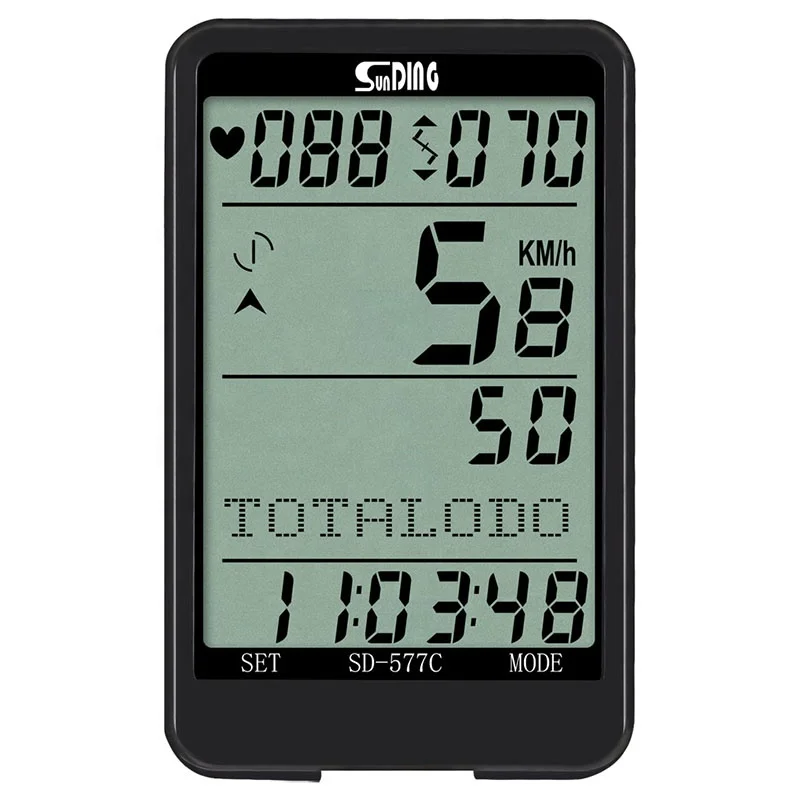 Беспроводной Велосипедный компьютер Sunding монитор сердечного ритма спидометр одометр уличный с защитой от