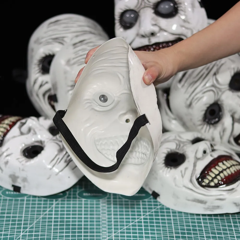 Horror the Exorcist Smiling Face Demon Mask Cosplay Evil Creepy Ghost Skull Plastic Masks Halloween Carnival Party Costume Props