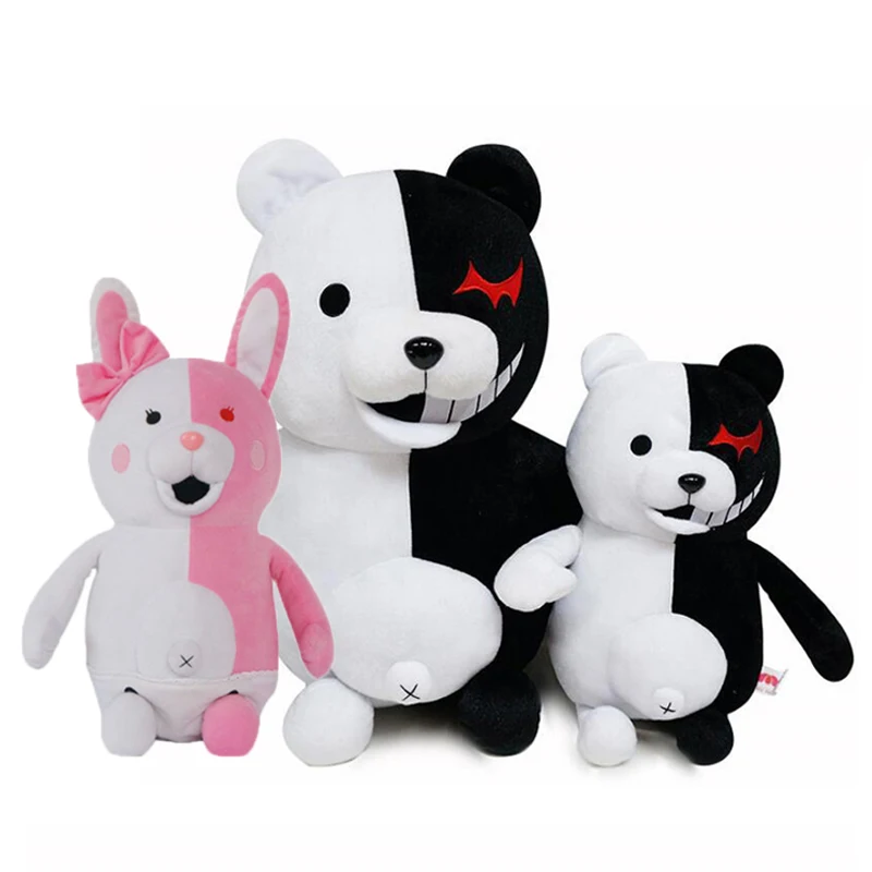 【レア】モノクマ ハートBIG ぬいぐるみ （全２種セット） ダンガンロンパ 25cm/35cm ダンガンロンパ スーパーダンガンロンパ2 モノクマ 黒と白の
