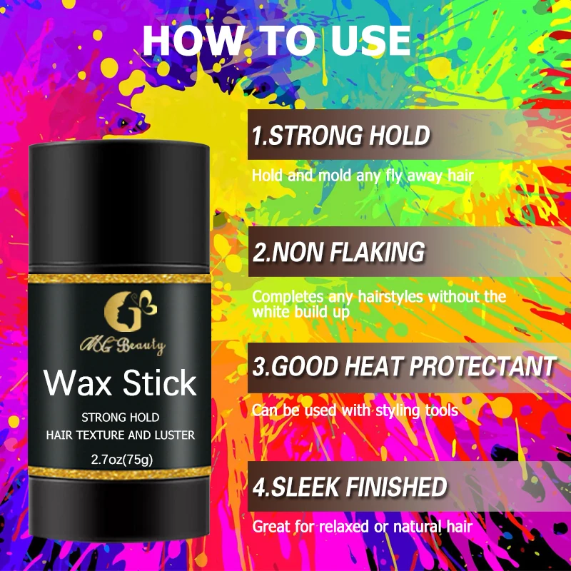 Oem Private Label Strong Hold Hair Styling Edge Control Wax Stick Buy Nongreasy Styling Wax