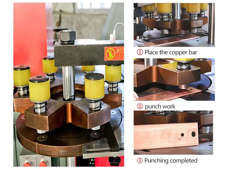 3-In-1 Hydraulic Bus Bar Punching Machine 3-In-1 Hydraulic Bus Bar Punching Machine
