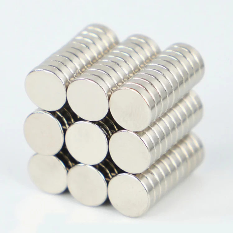 Neodymium Magnet Disc Cube Nickel Silver