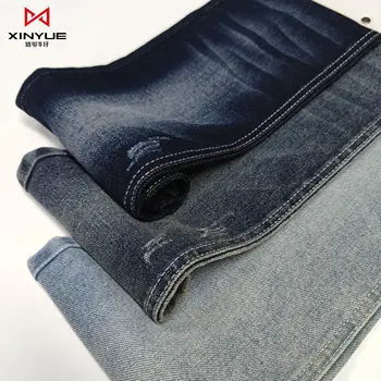 2024 Brand new Viscose Elastic Knitted denim fabric for men women dresses pants with low price jeans fabrics