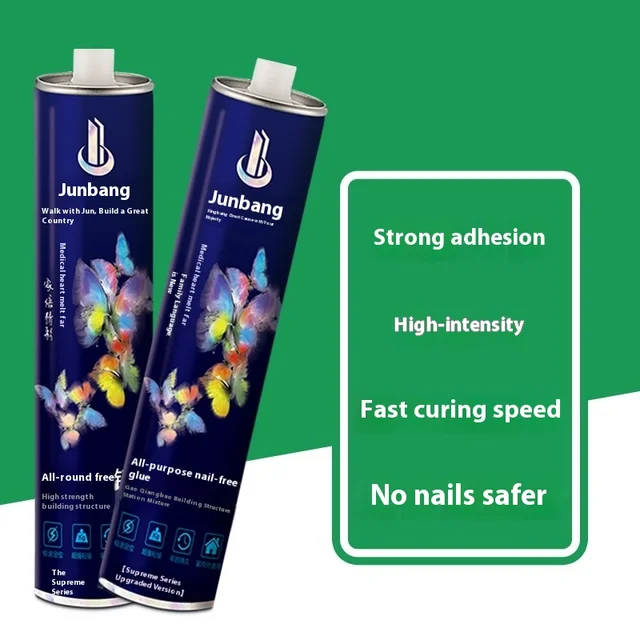 Junbang Nail-Free Epoxy Adhesive for Wall Shelves in Bathroom and Construction Use