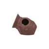 Vaso in terracotta a tre fori