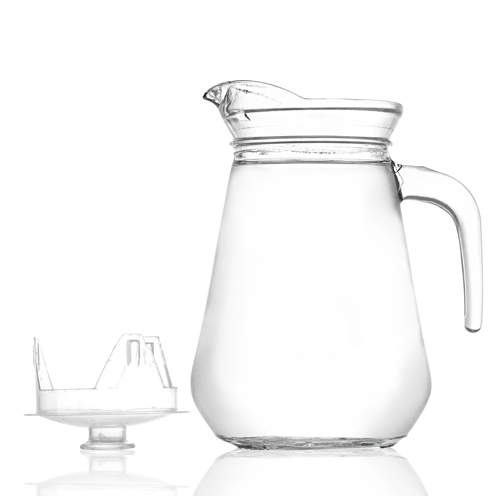 1400ml klare Haushalts- und Restaurantglas-Kaltwasserkanne mit Deckel
