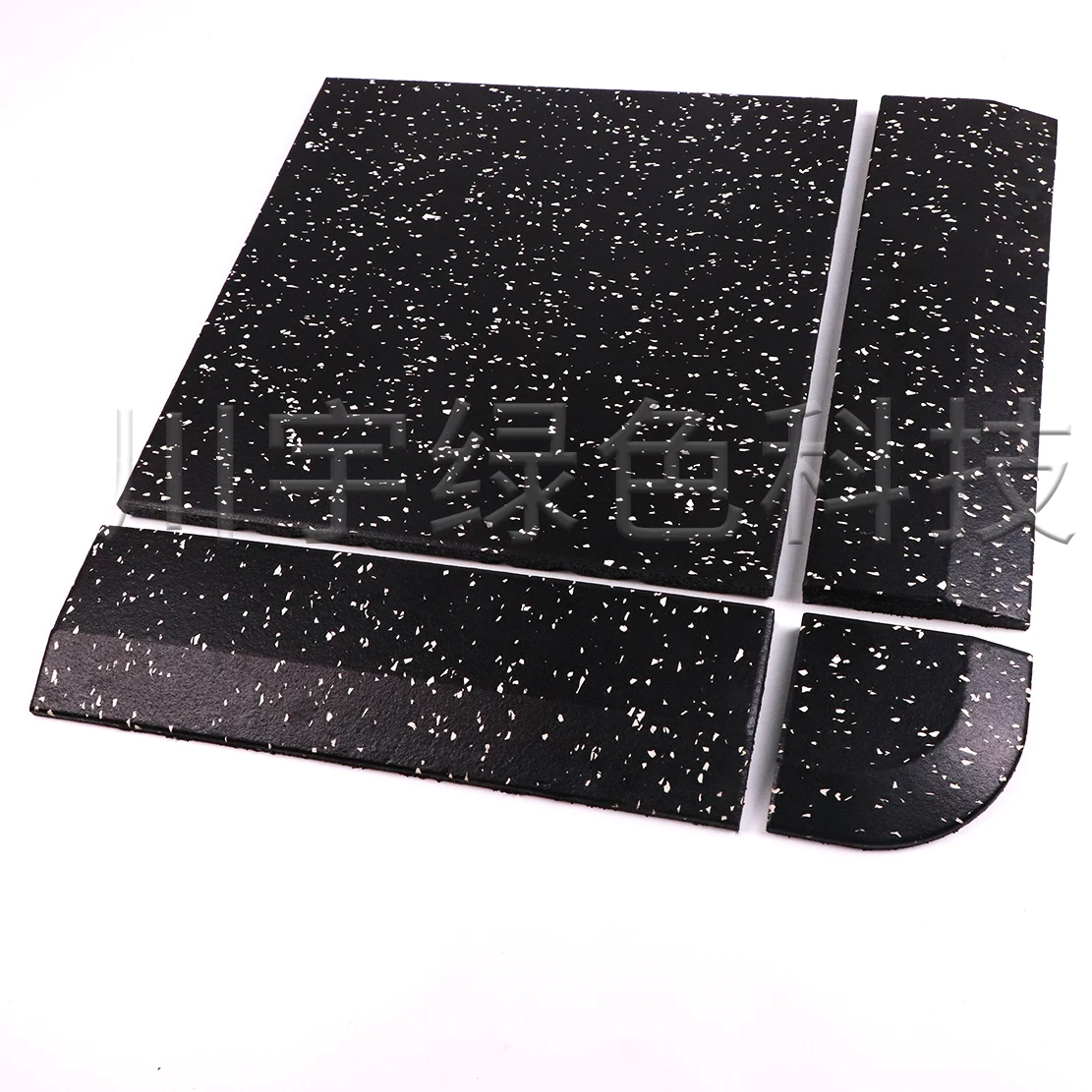 Dalles De Sol Gymnastique Caoutchouc Noir 50x50x2cm - Lot Grade B - Idéal Salle De Sport