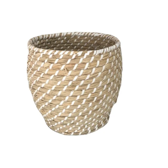 natural seagrass water hyacinth woven baskets storage basket