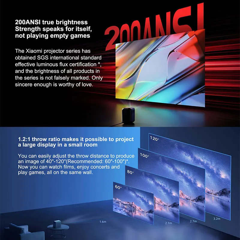 Xiaomi Smart Projector L1 - 1080P LCD Projector with Android OS