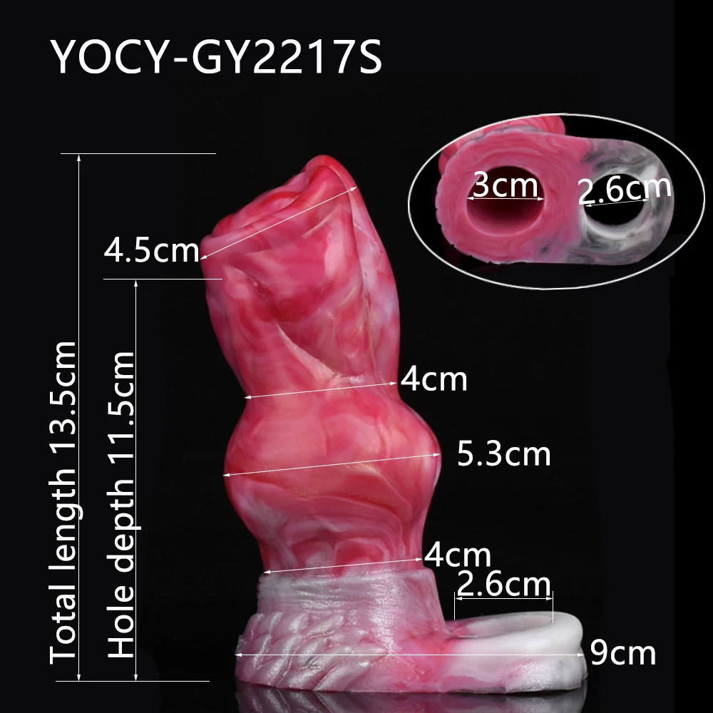 Drachen-Penishlle, Monster-Penishlle, Silikon-Vergrerungs-Kondome fr  Mnner, Riesiger Penis-Verlngerungs-Sleeve