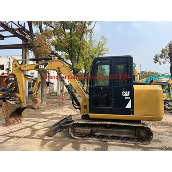 Free shipping equipment road construction machinery used mini excavator CAT 306E for sale 306e2 307 308