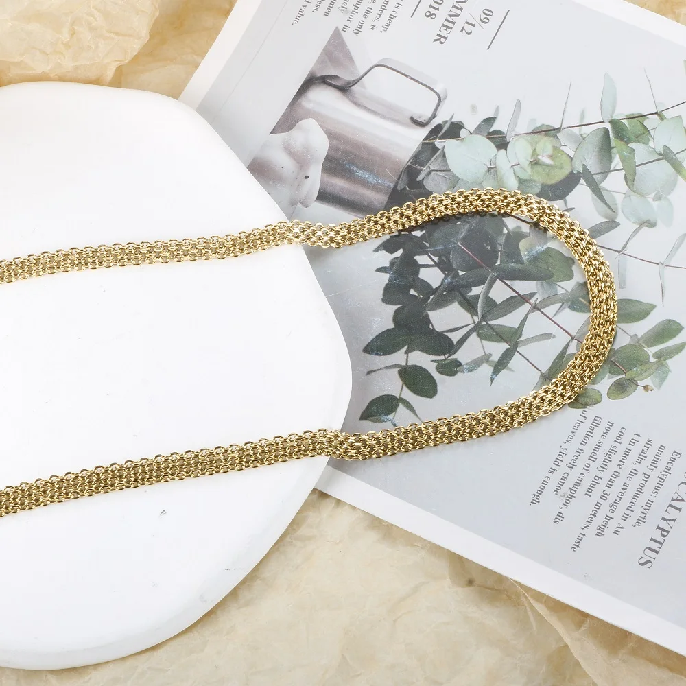 China Wholesale Stainless Steel Thick Necklace Price Stainless Steel  Jewelry Chain Necklace