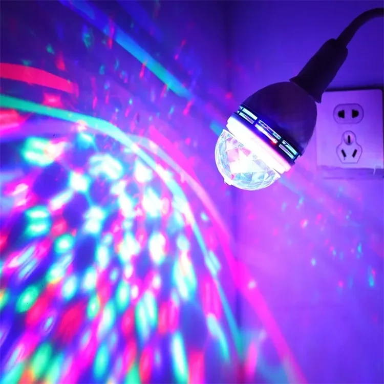 Disco Tanzendes Licht Farbwechsel Led-licht Led Bunte Rotierende Magic Ball Bulb Disco Glühbirne E27