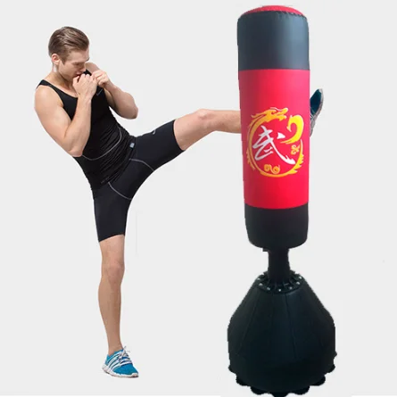 180cm Free Standing Boxing Punch Bag Stand Kick Heavy MMA Martial Art Sport 