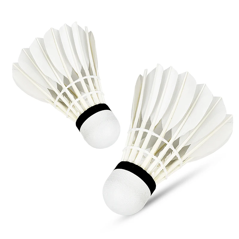 WHiZZ Palline Da Badminton In Nylon: 6 Pezzi, Bianche, Per Gioco Indoor E Outdoor