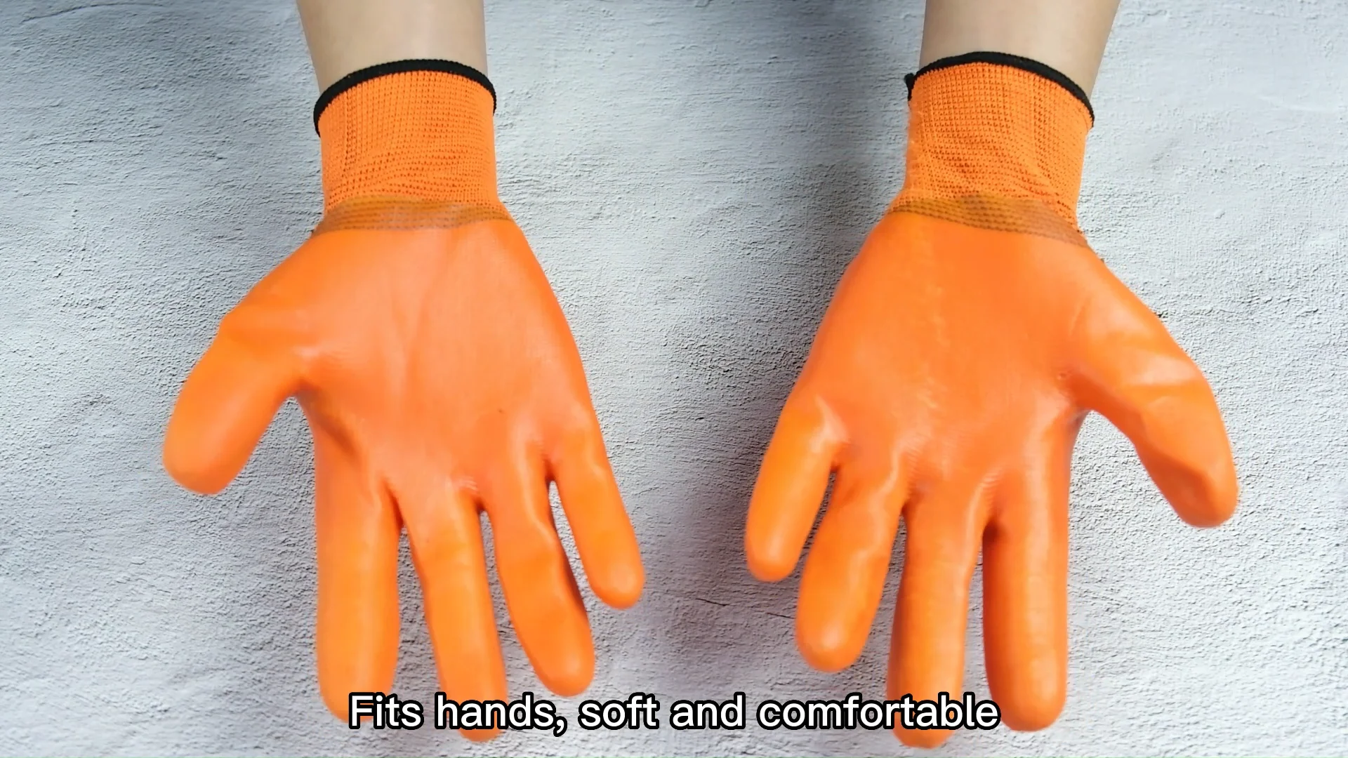 Free Sample Factory Price 13 Gauge Cotton Liner Double Dipped Orange