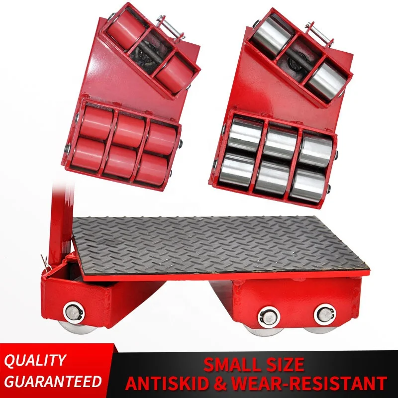 Carretilla de carga de alta resistencia para transporte, patines